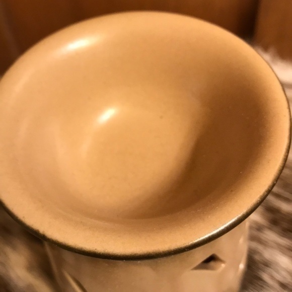 Mini candle wax scent melter Dragonfly Design black and tan - Picture 1 of 4